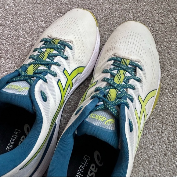 ASICS GEL-Kayano Ace Spikeless Size 11 Golf Shoes Men's White/Neon Lime 1111A209 - Picture 11 of 12